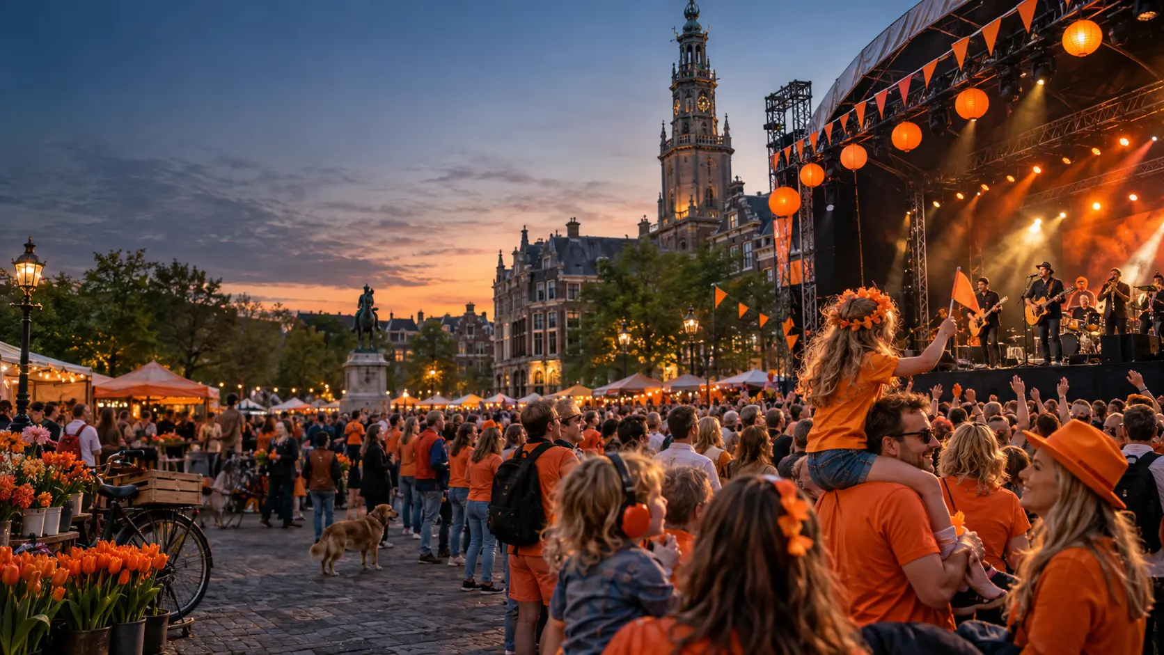 Sfeervolle impressie van koningsdag & nationale evenementen