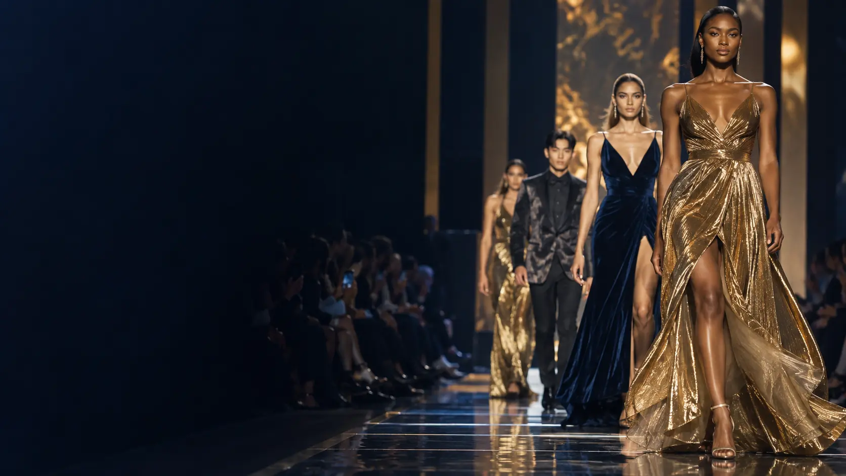 Sfeervolle impressie van modeshows & catwalkproducties